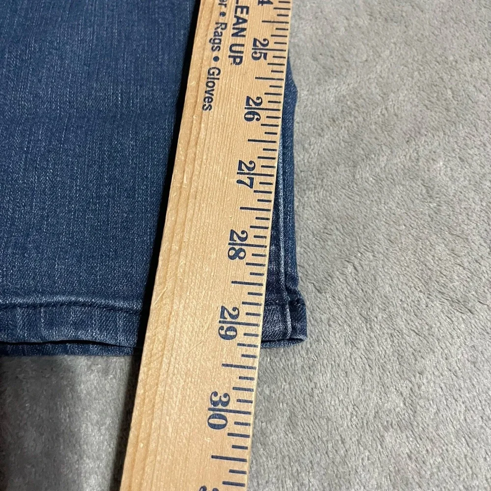 Democracy‎ Jeans Womens 16 Straight Leg Stretch Elastic Waist Blue Skinny